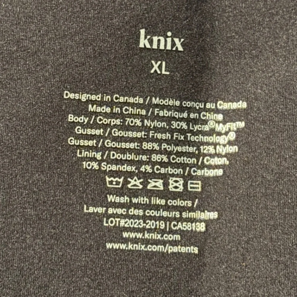 NEW Knix‎ | LeakStrong™ Leakproof Short Original Black Sz XL